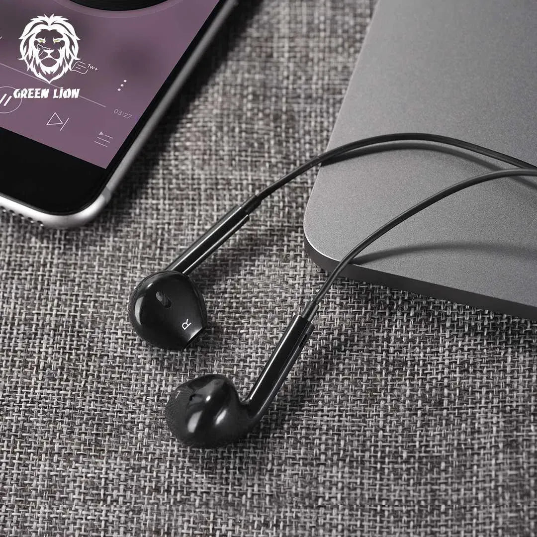 Green Lion Stereo Earphone (1.2 m) - Black – image 6