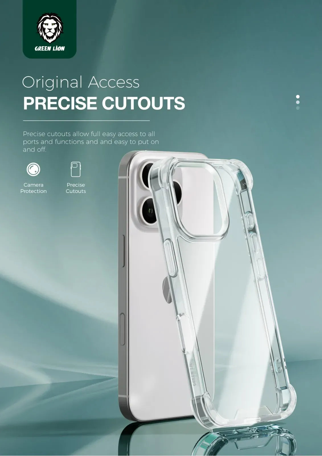 Green Lion Anti-Shock Case - Clear – image 4