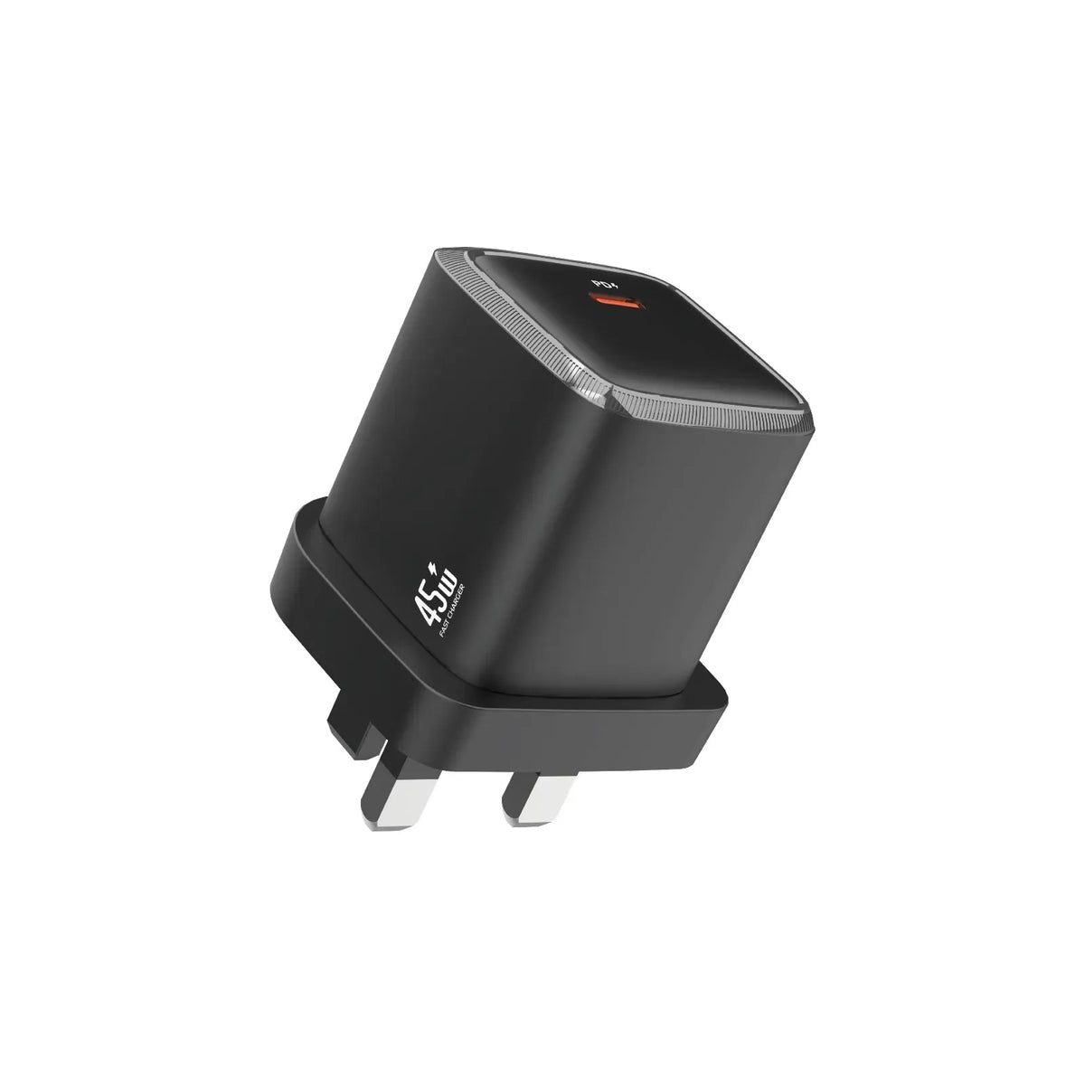 Green Lion G-Charge Series Wall Charger-UKPlug, USB-C,PD 45 W - Black – image 3
