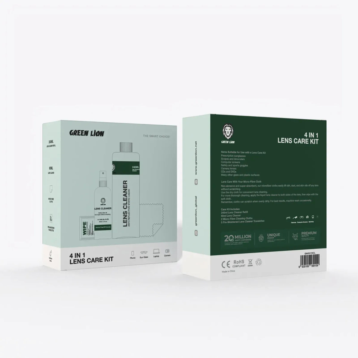 Green Lion 4 in 1 Lens Care Kit - Clear – image 2