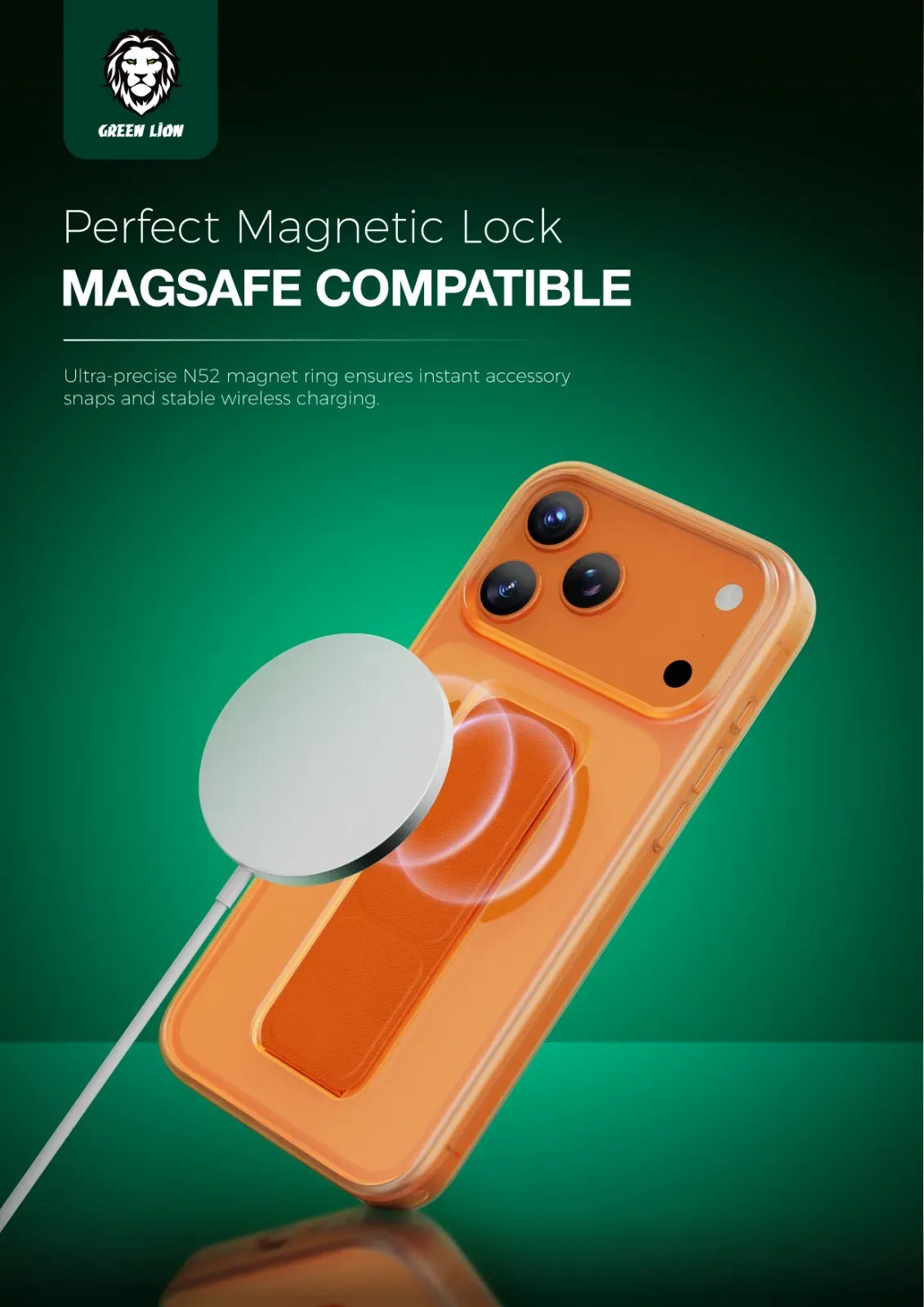 Green Lion GRIP 360 Mag Safe Case - Orange Titanium – image 7