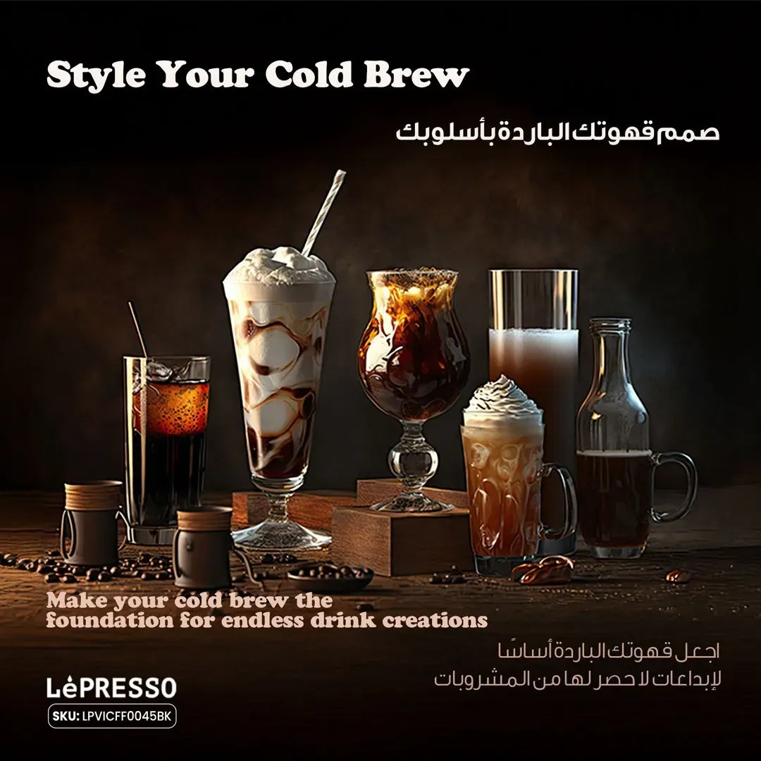 LePresso Nitro Cremeus Nitro Cold Brew Coffee Maker with Pressure Gauge Black – image 7