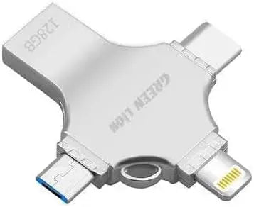 Green Lion 4 in 1 USB Flash Drive 128gb Silver – image 11