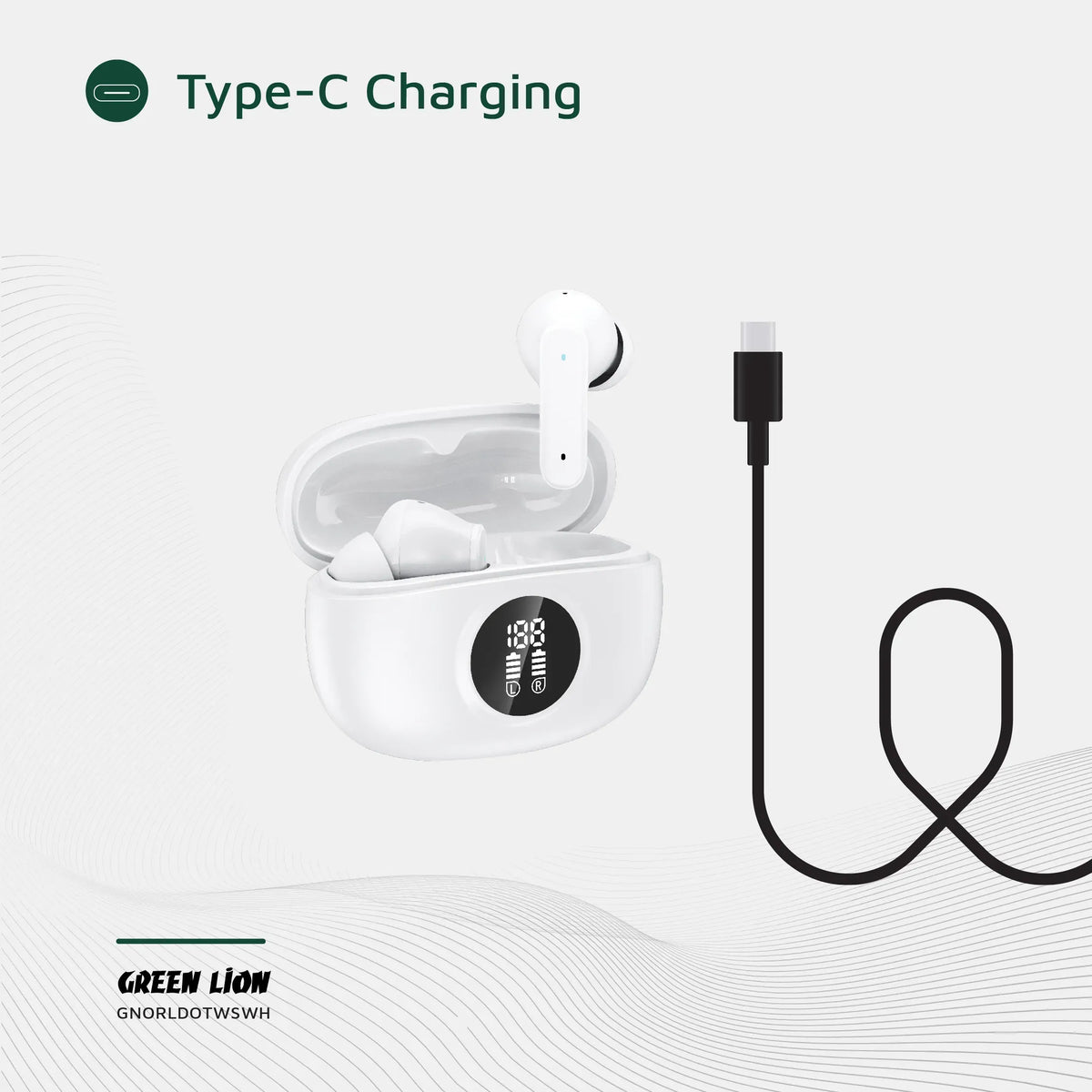 Green Lion Orlando True Wireless Earbuds - White – image 6