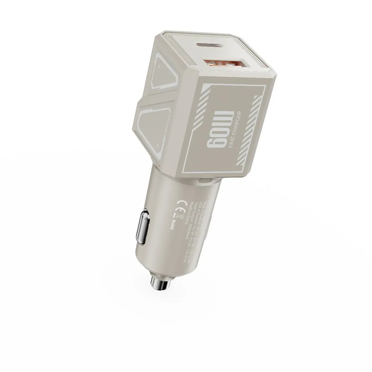 Green Lion Dual Volt Car Charger PD+QC 60 WCto C 1 m Cable - Titanium – image 8