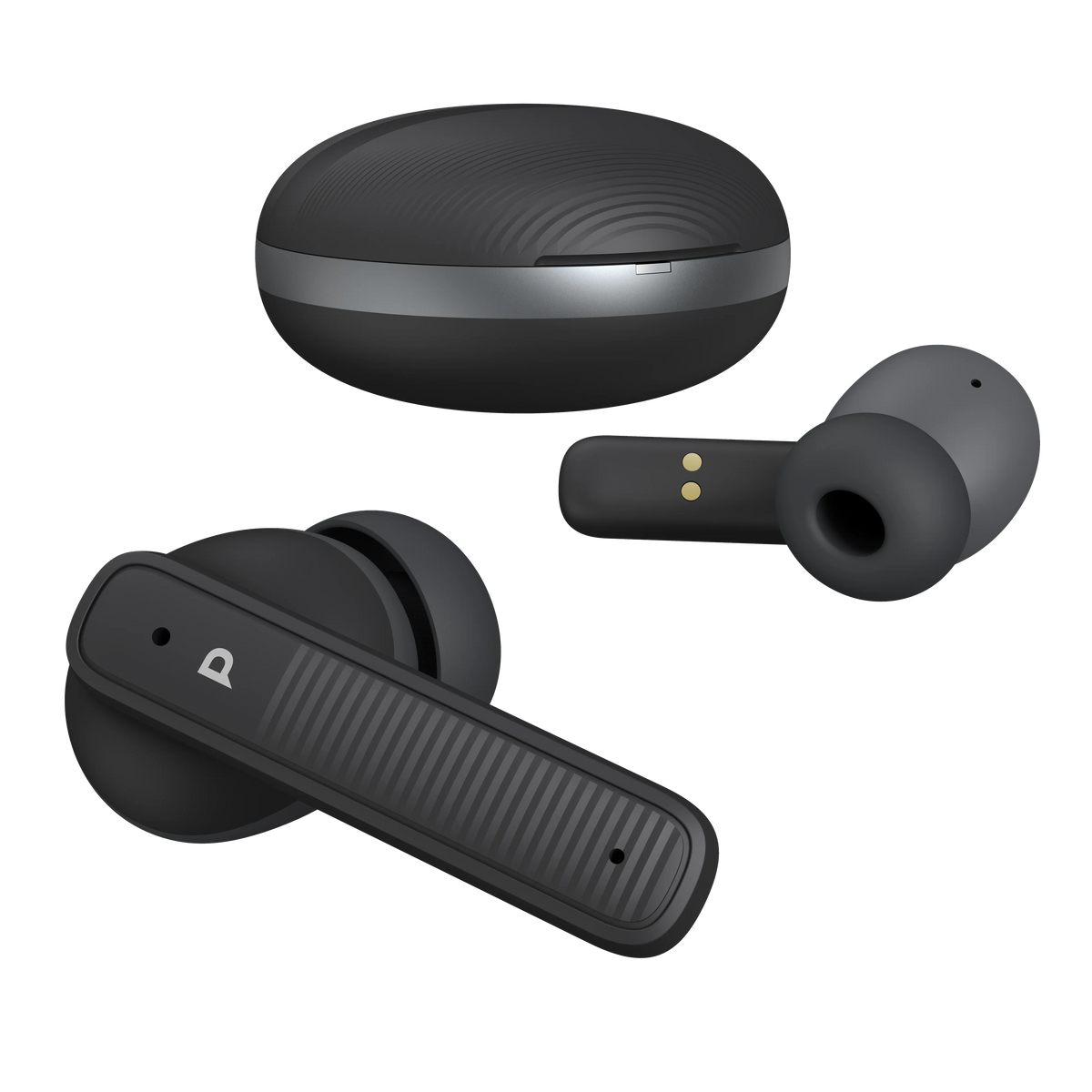 Powerology Quad ENCTrue- Wireless Earbuds - Black – image 1