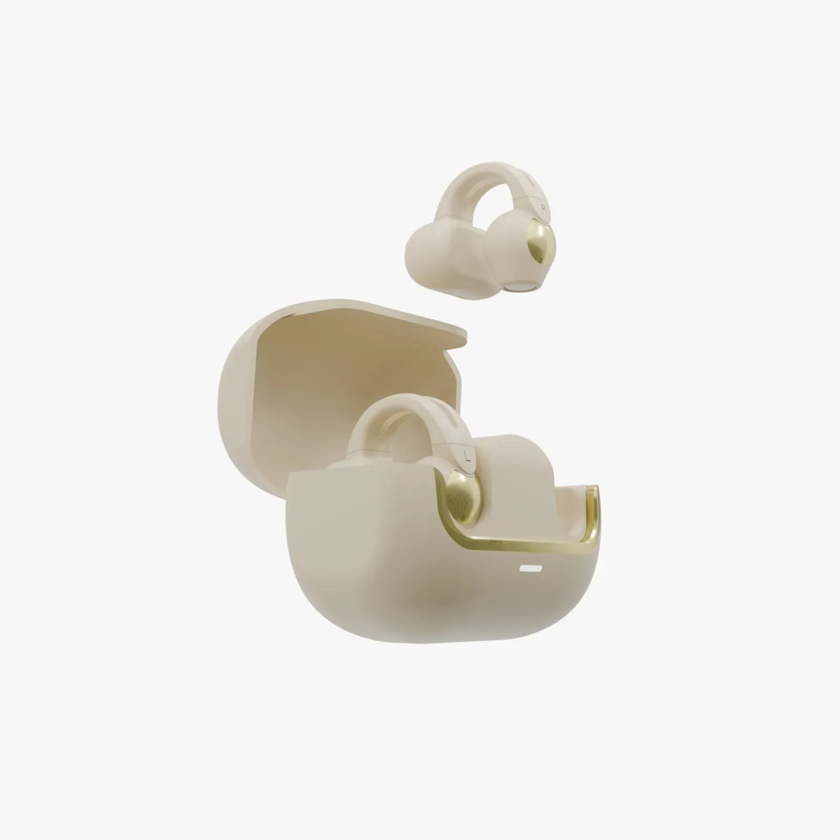 Green Lion GR-22 Clip-On Earbuds - Beige – image 3