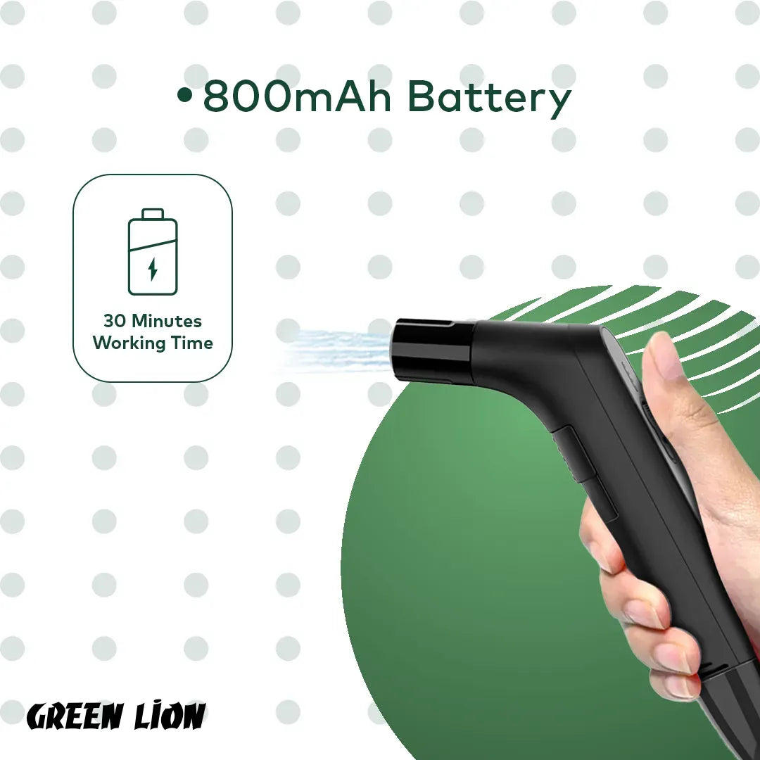 Green Lion Compact Bidet Sprayer 800mAh Black – image 10