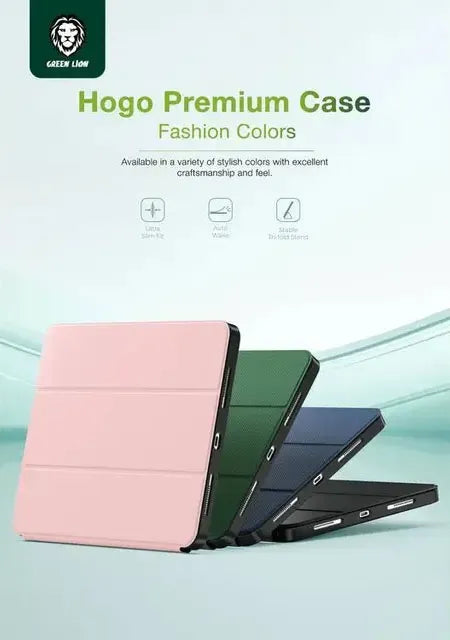 Green Lion Hogo Premium Casewith Pencil Holder - Blue