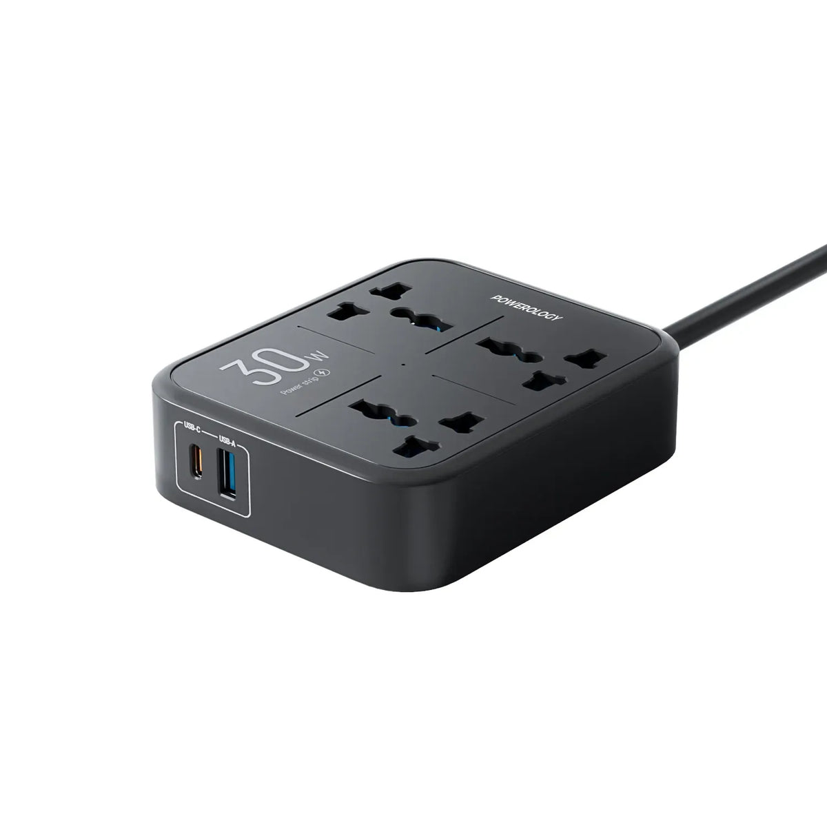 Powerology Power Strip 3250w 3ac Black – image 9