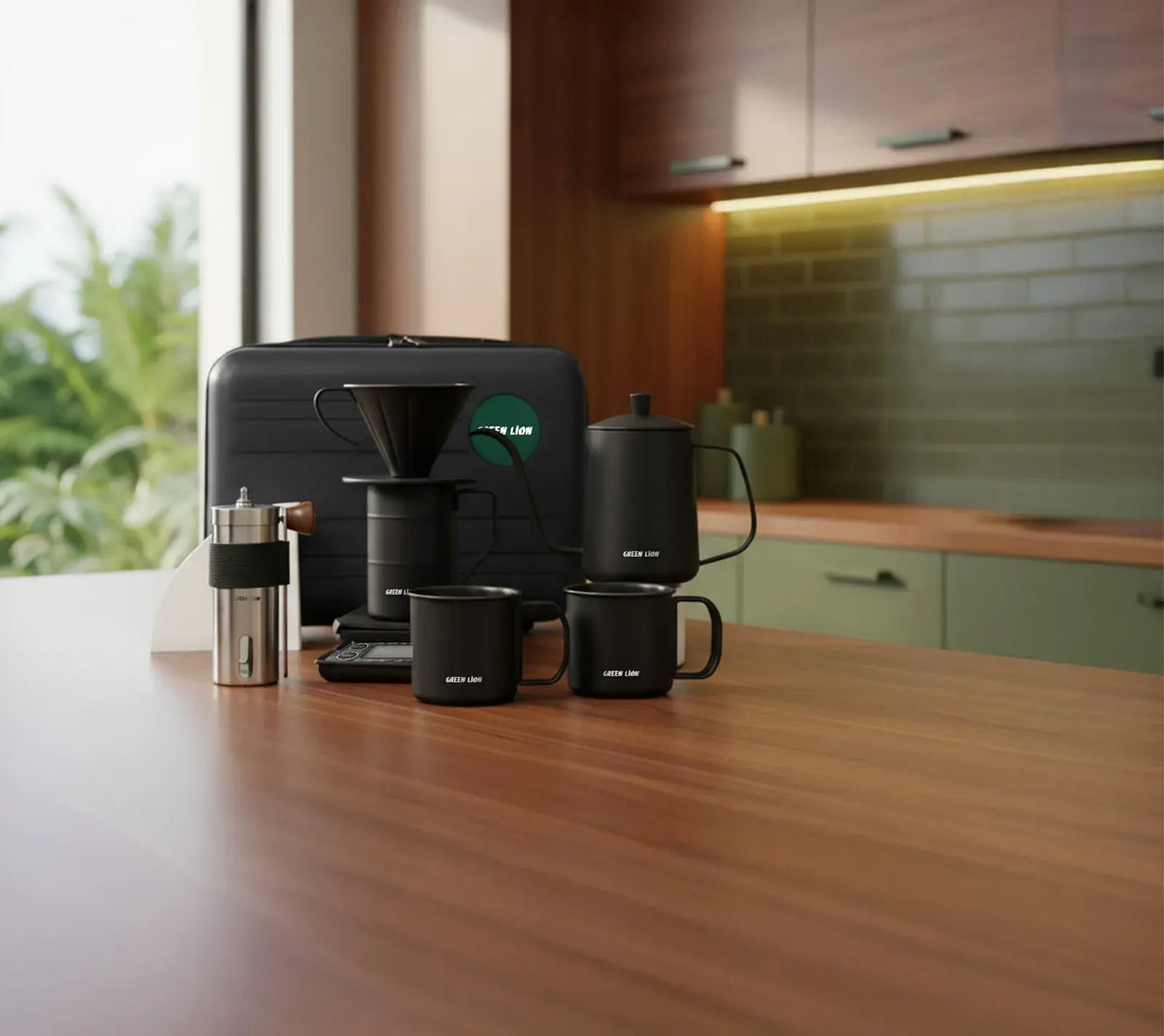 Green Lion V-60 PRO 7 in 1 Coffee Maker Set - Black – image 2