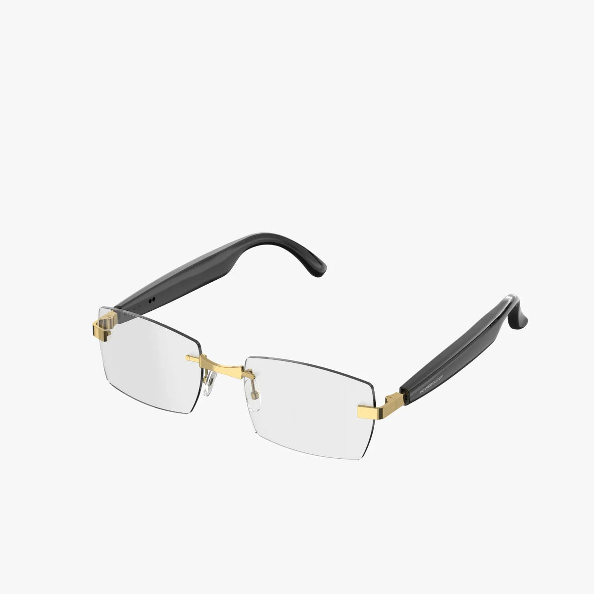 Powerology Cannes Smart Audio Sunglasses Gold Black – image 2