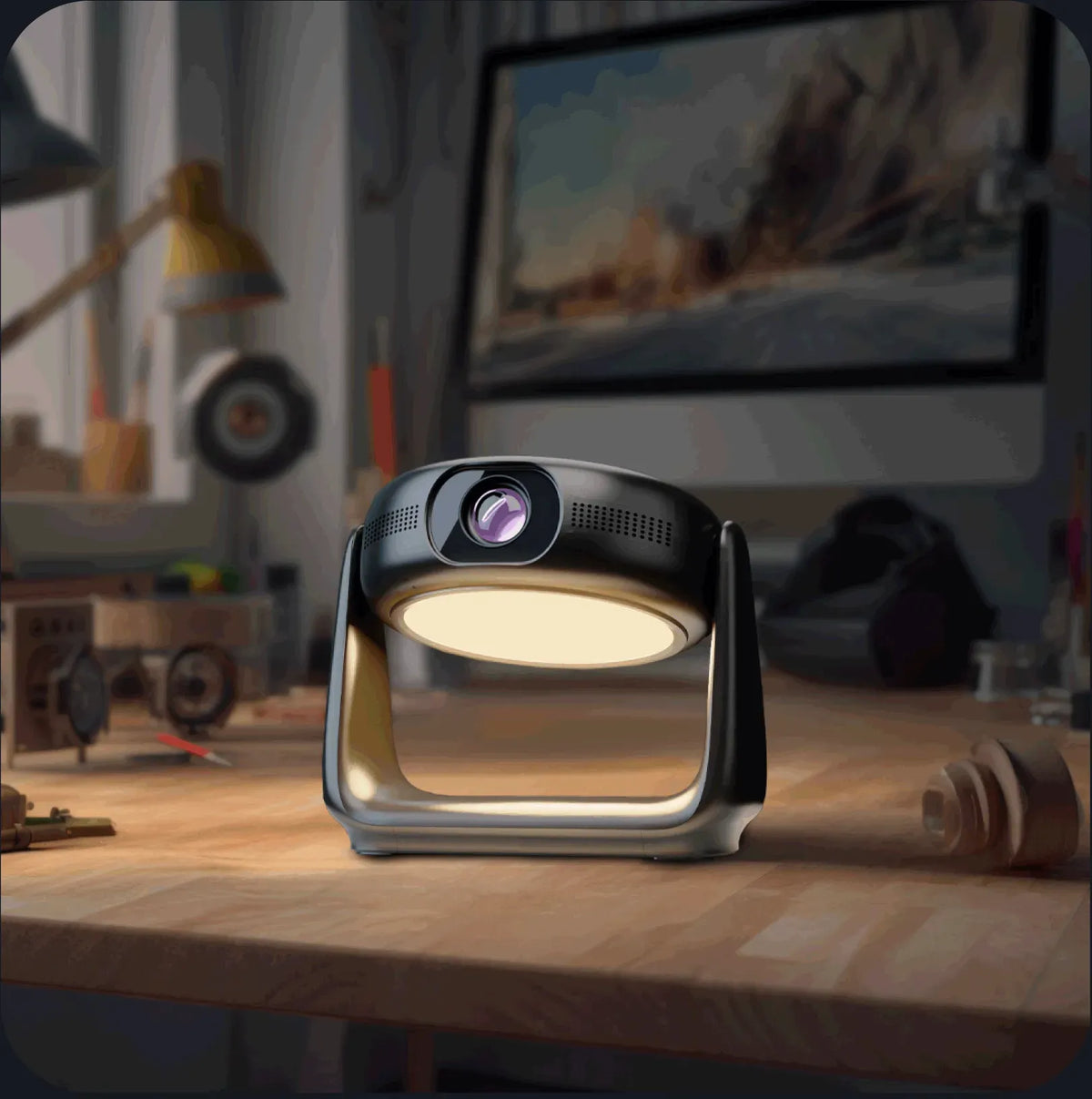 Powerology 300 Ansi Lumens Full HD Portable Projector with Built in Battery and LCD Light – image 17