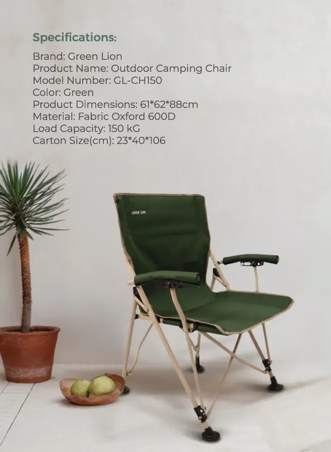 Green Lion Outdoor Camping Chair – image 5