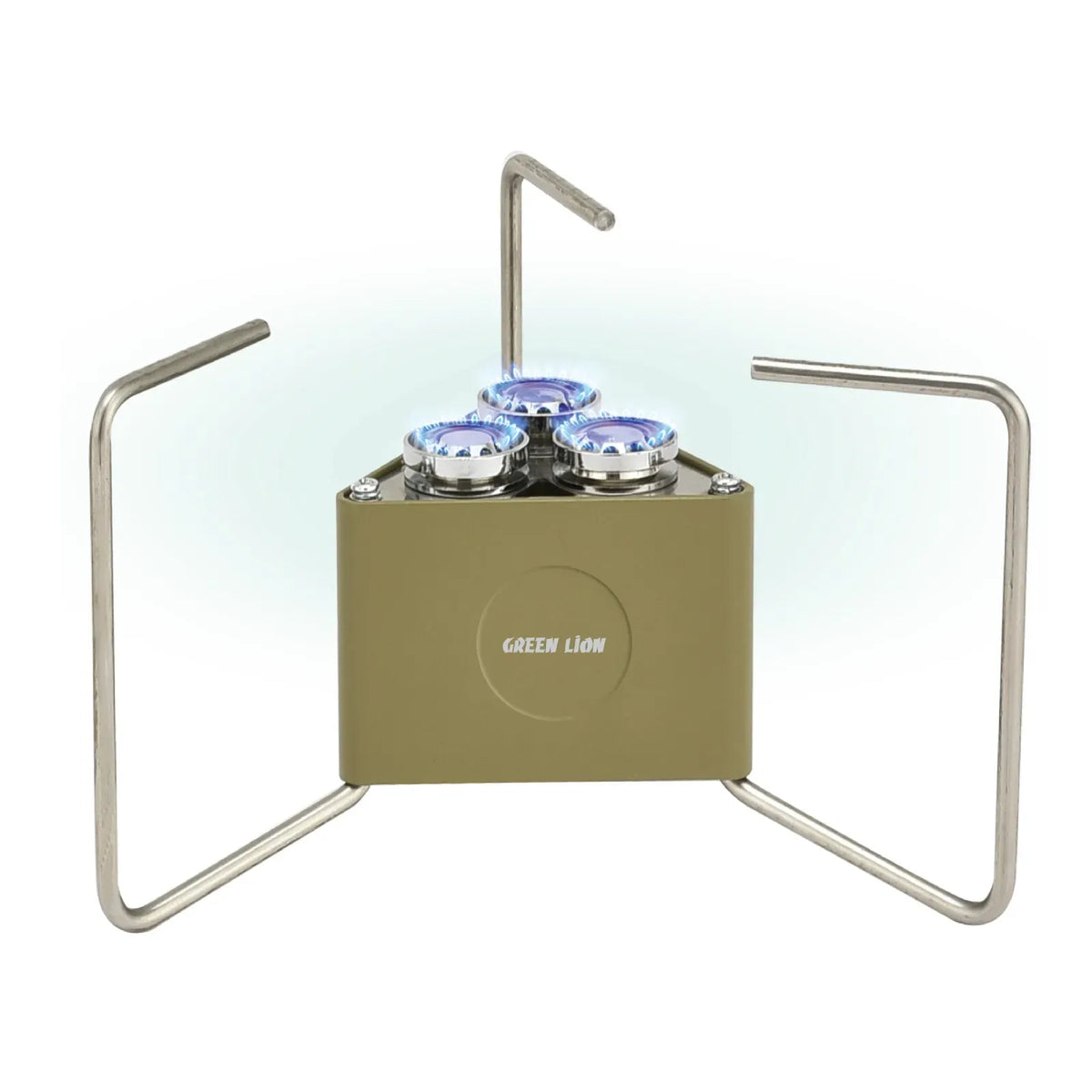 Green Lion 3 Burner Foldable Camping Stove Khaki – image 4