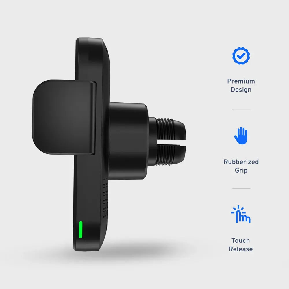Powerology Fast Wireless MagSafe Mount Holder 15w Black – image 6