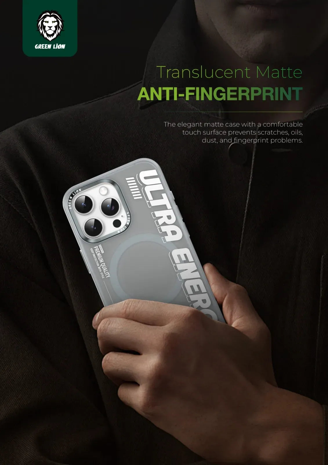 Green Lion Ultra Mag Safe Case - BlackTitanium – image 6