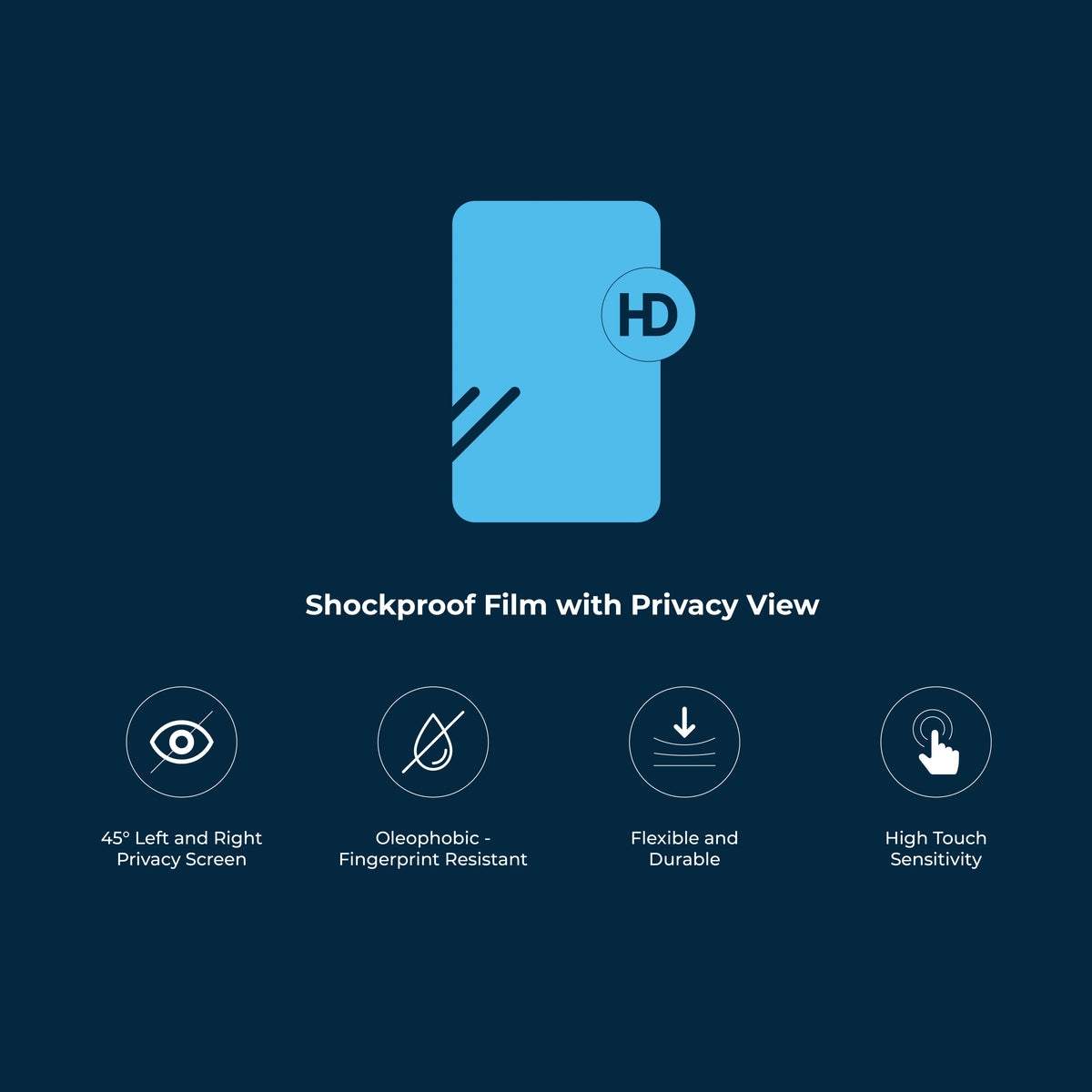 Powerology Privacy Protection Film 20pcs Black – image 2