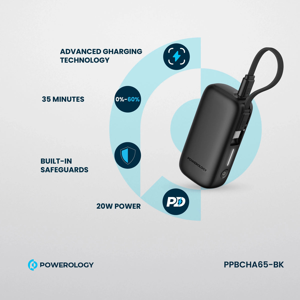 Powerology 5000 m Ah Power Bank - Black – image 13