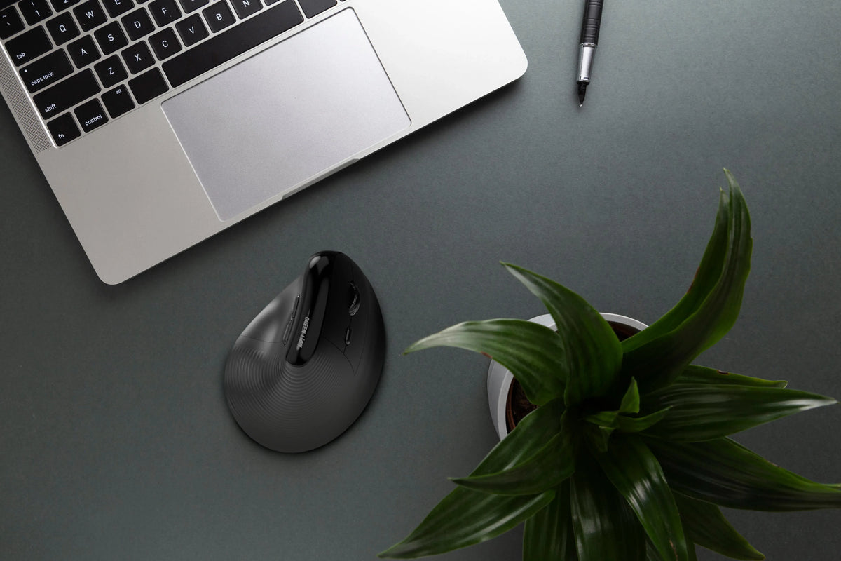 Green Lion Ergo Grip Vertical Mouse Black – image 14