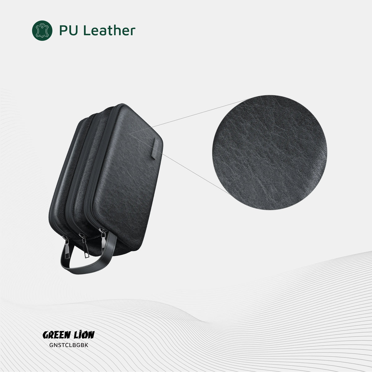 Green Lion Lucide Clutch Bag - Black – image 7