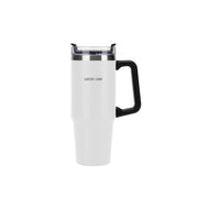 Green Lion Vacuum Travel Mug - White