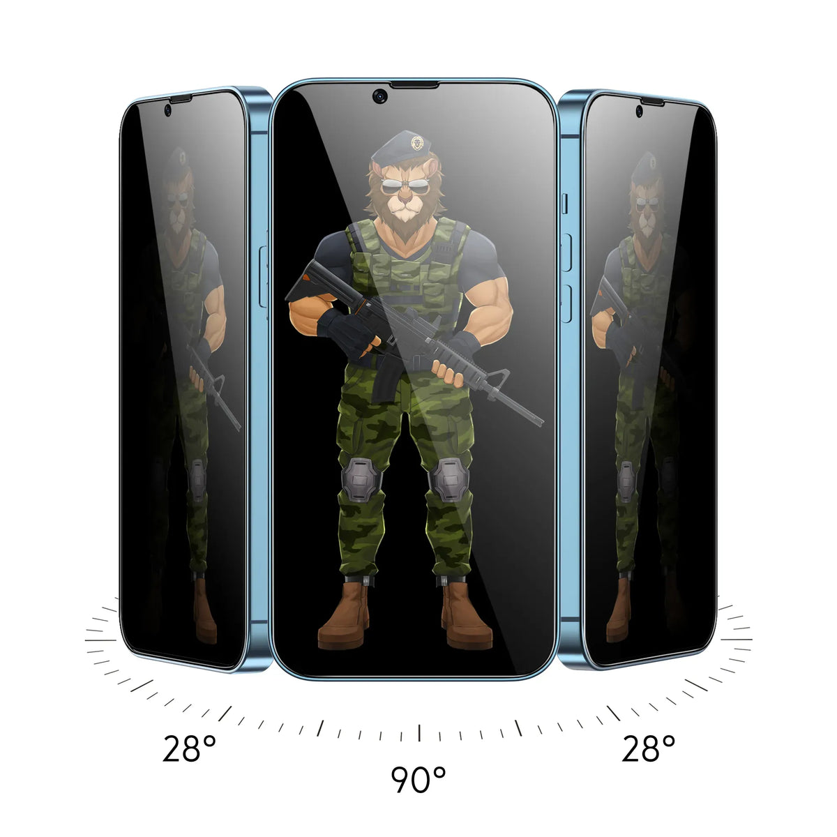 Green Lion Diego Pet Privacy Screen Protector - Black Edge/Privacy – image 4