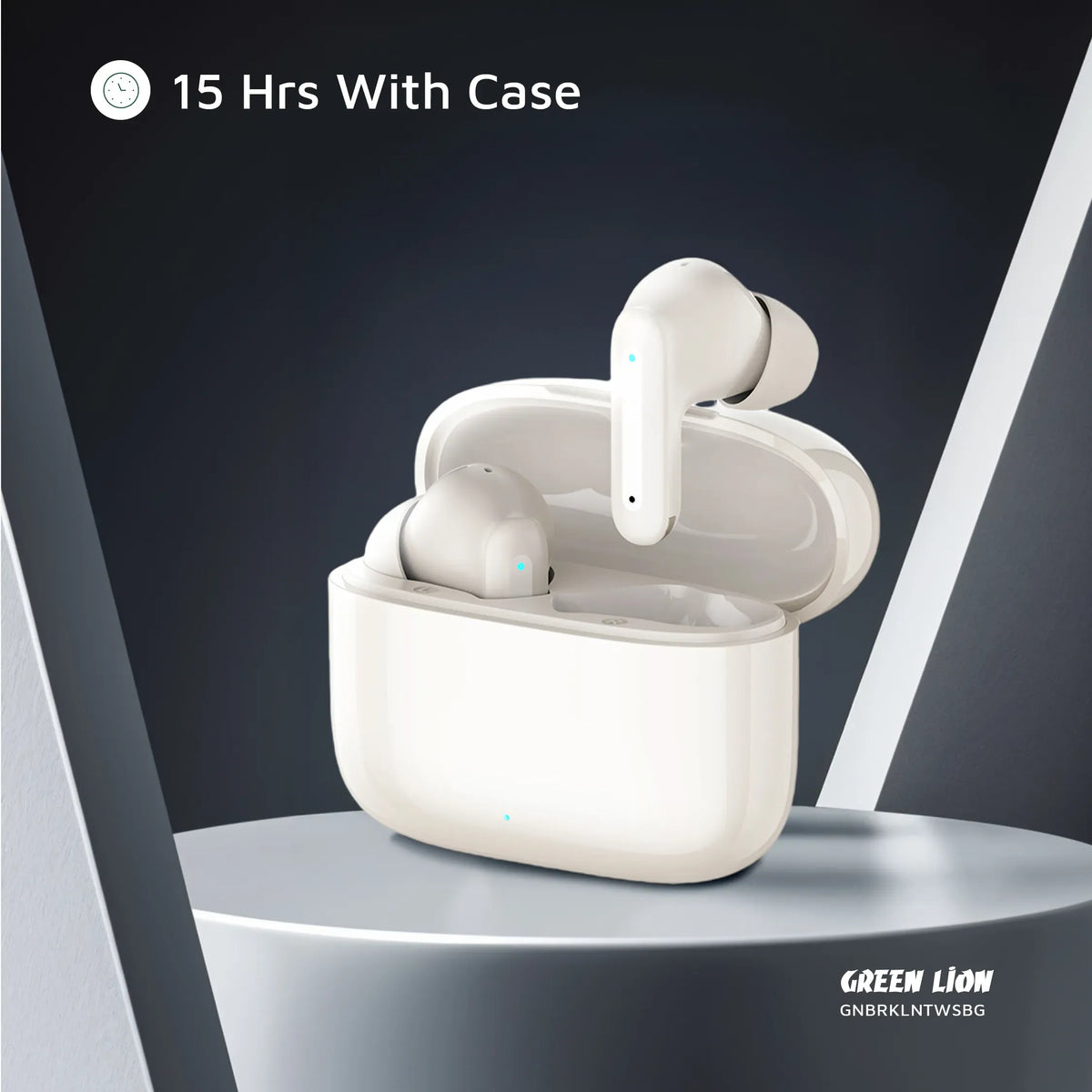 Green Lion Brooklyn True Wireless Earbuds - Beige – image 11