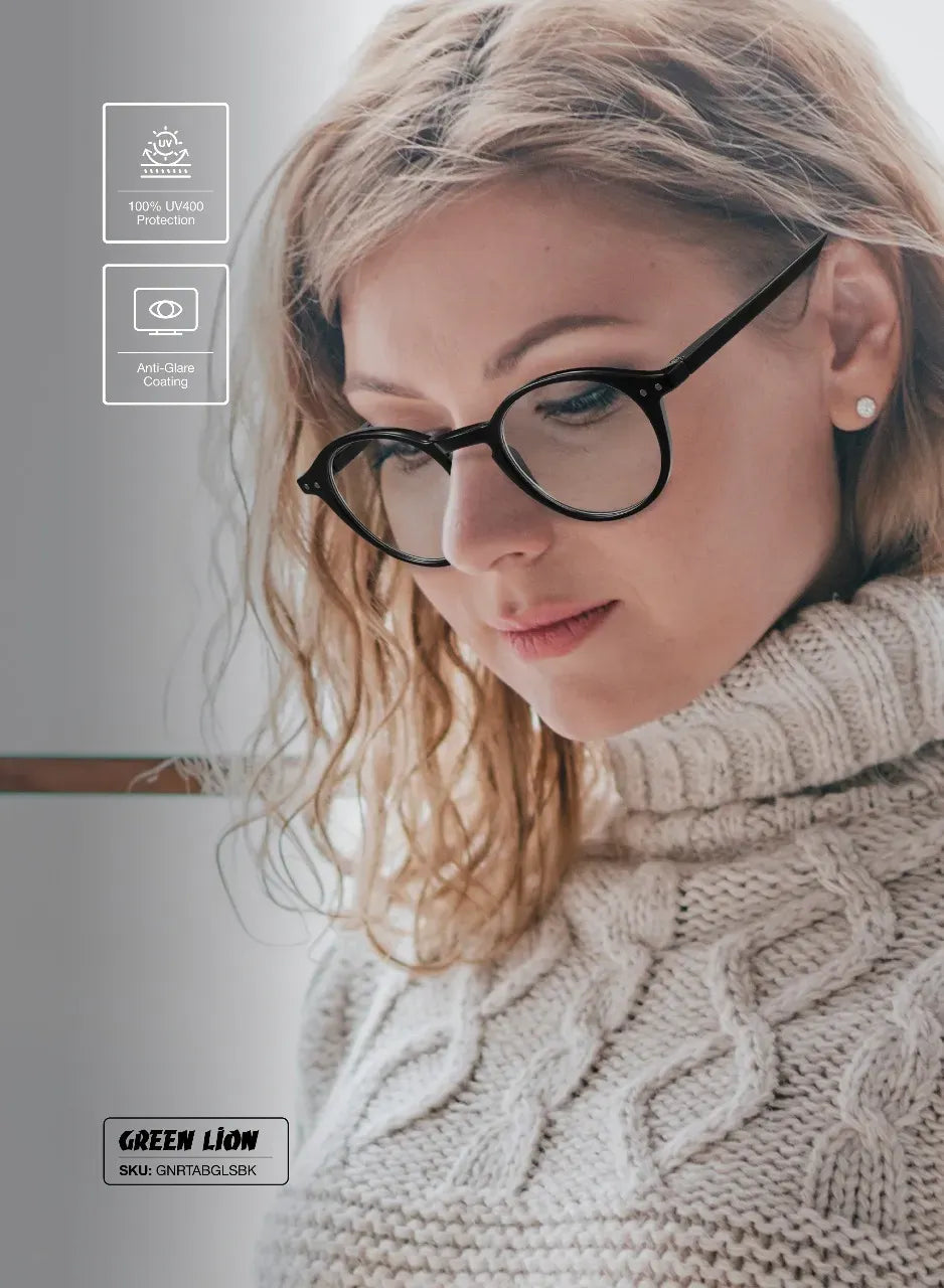 Green Lion Retinex Anti Blue Light Eyewear Black – image 3