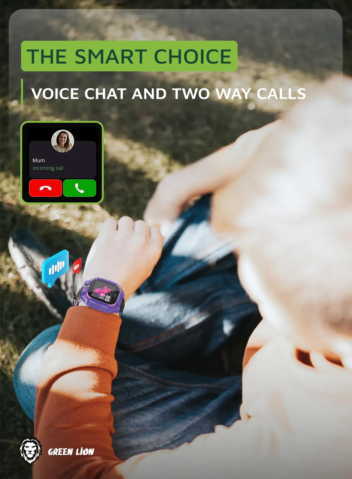 Green Lion 2 Gkids Smart Watch Series 5 - Purple – image 8