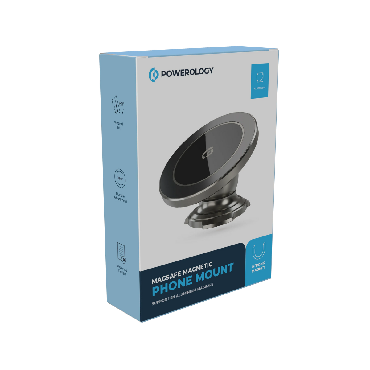 Powerology MagSafe Magnetic Phone Mount Titanium – image 13