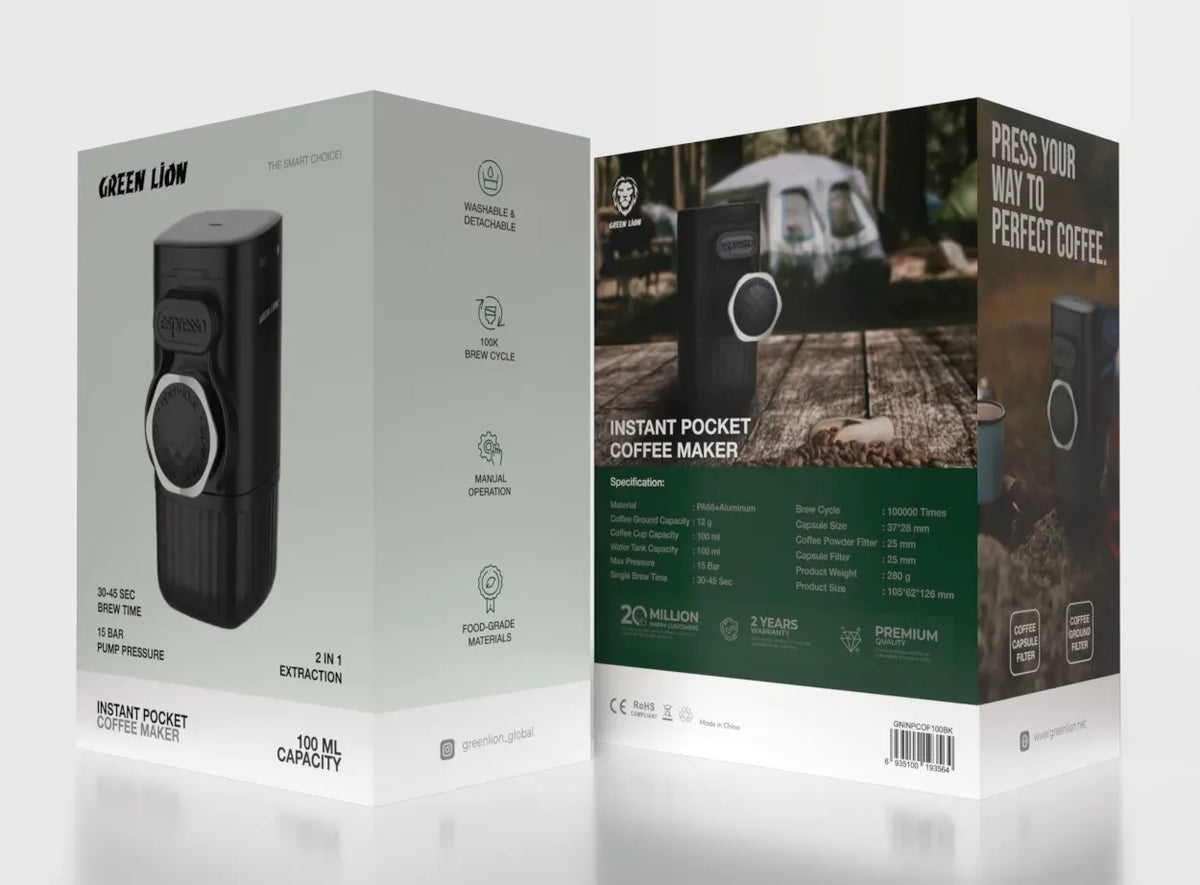 Green Lion Instant Pocket Coffee Maker 100ml Black – image 4