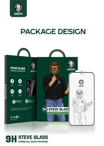 Green Lion 9 HSteve HD Screen Protector - Black Edge/Clear – image 9