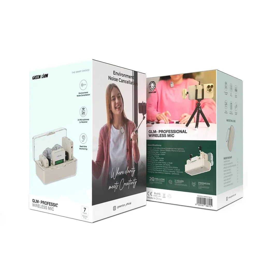 Green Lion GLM-Professional Wireless Mic - White – image 3