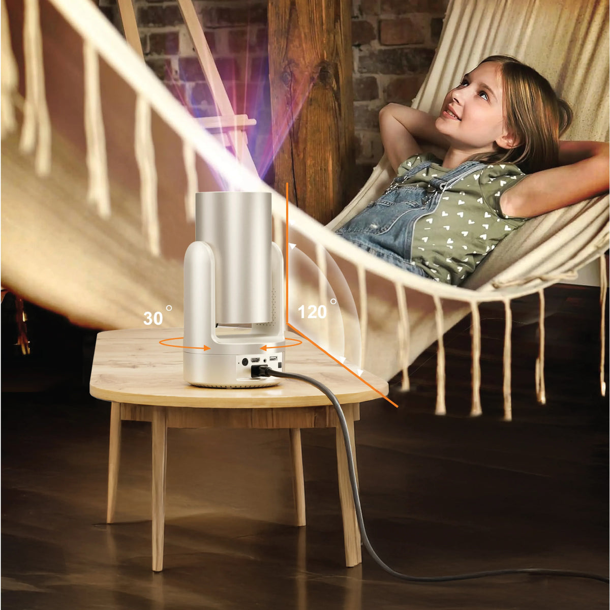 Green Lion Prisma 4 K Projector 5200 m Ah - Gold – image 6