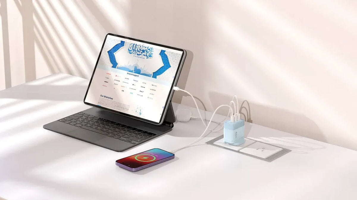 Powerology Lunex Series Fast Charging Adapter PD 65 W - Blue – image 6