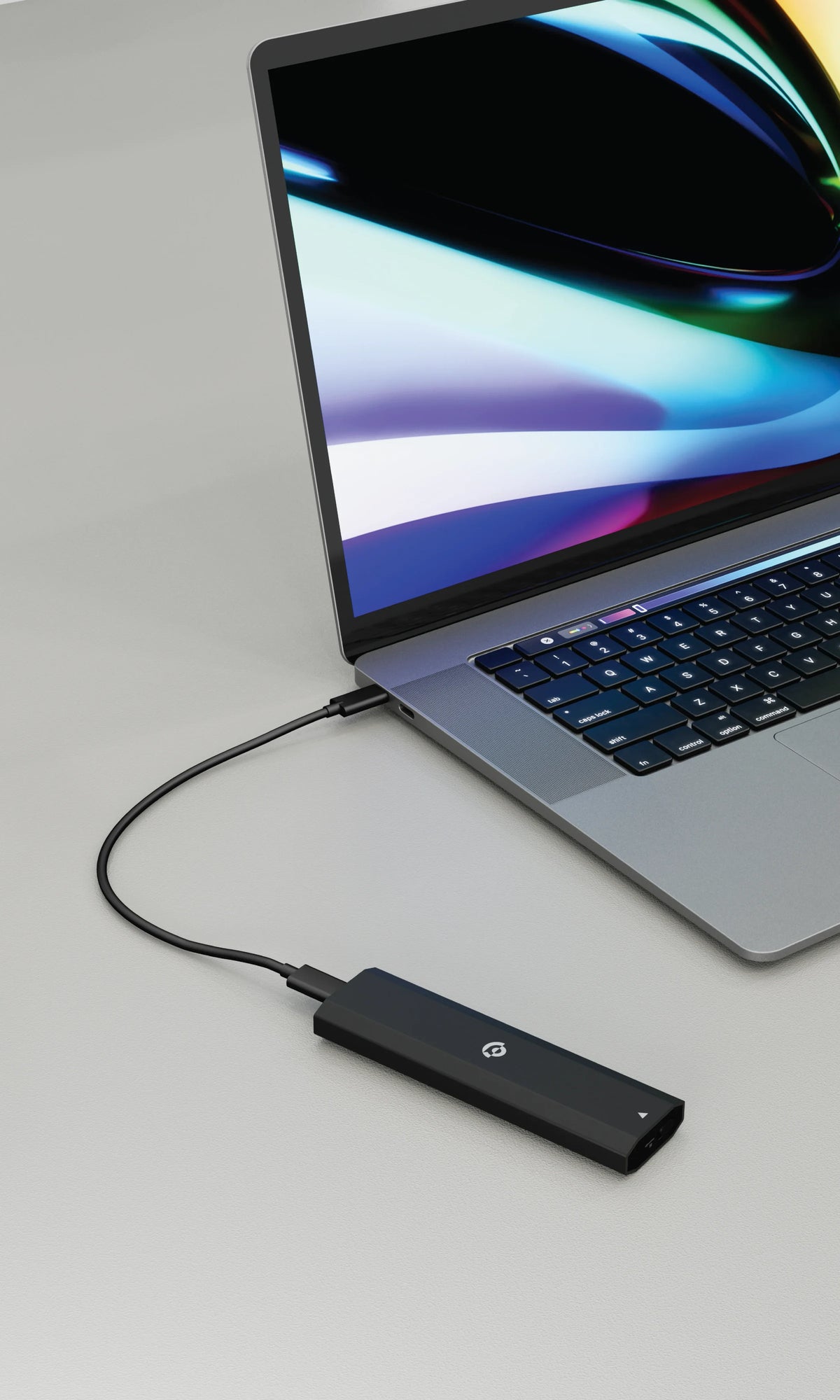 Powerology Dual Protocol Portable Ssd Drive 256gb Black – image 1