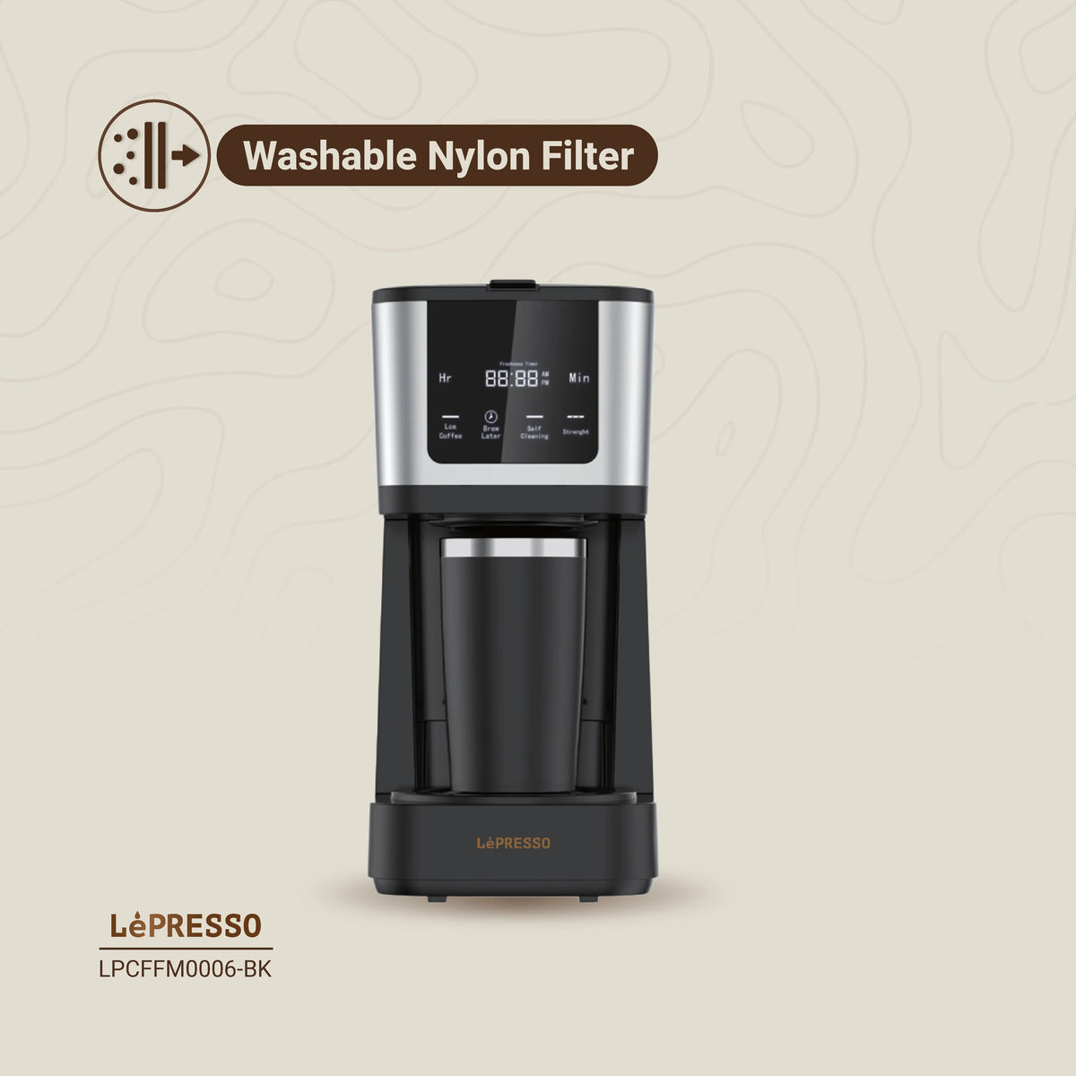 LePresso Rich Brew Coffee Machine Interactive Touch Display Black – image 8