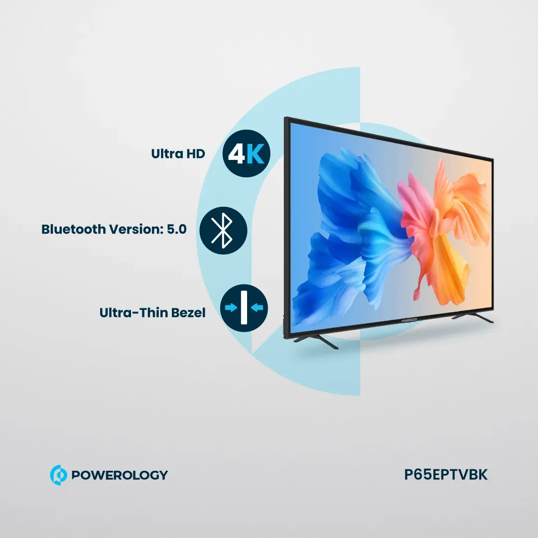 Powerology Break Proof Android Smart TV 65 Black – image 3
