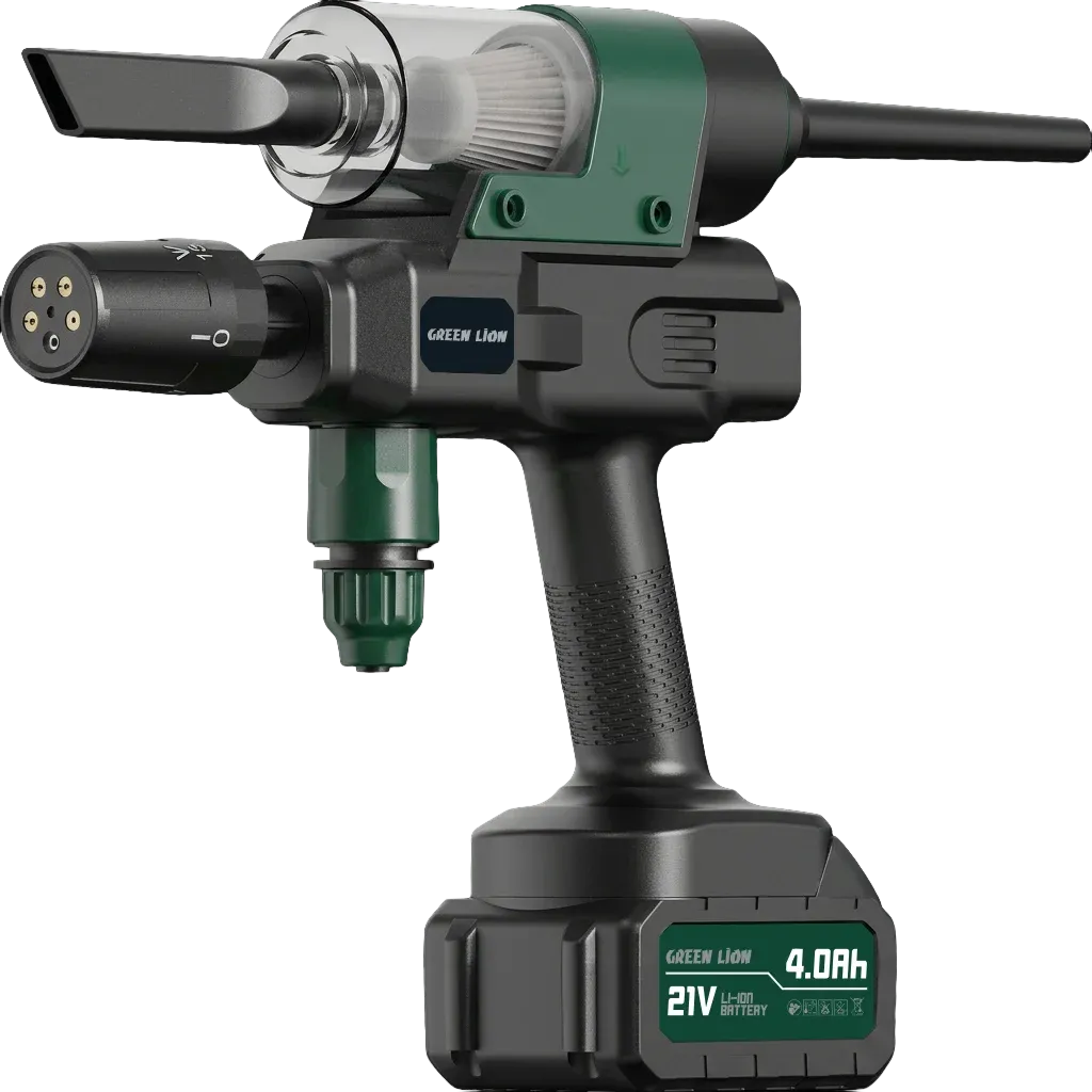 Green Lion Trio Wash Gun 13000 m Ah-Car Wash-Vacuum-Air Blower - Black – image 5