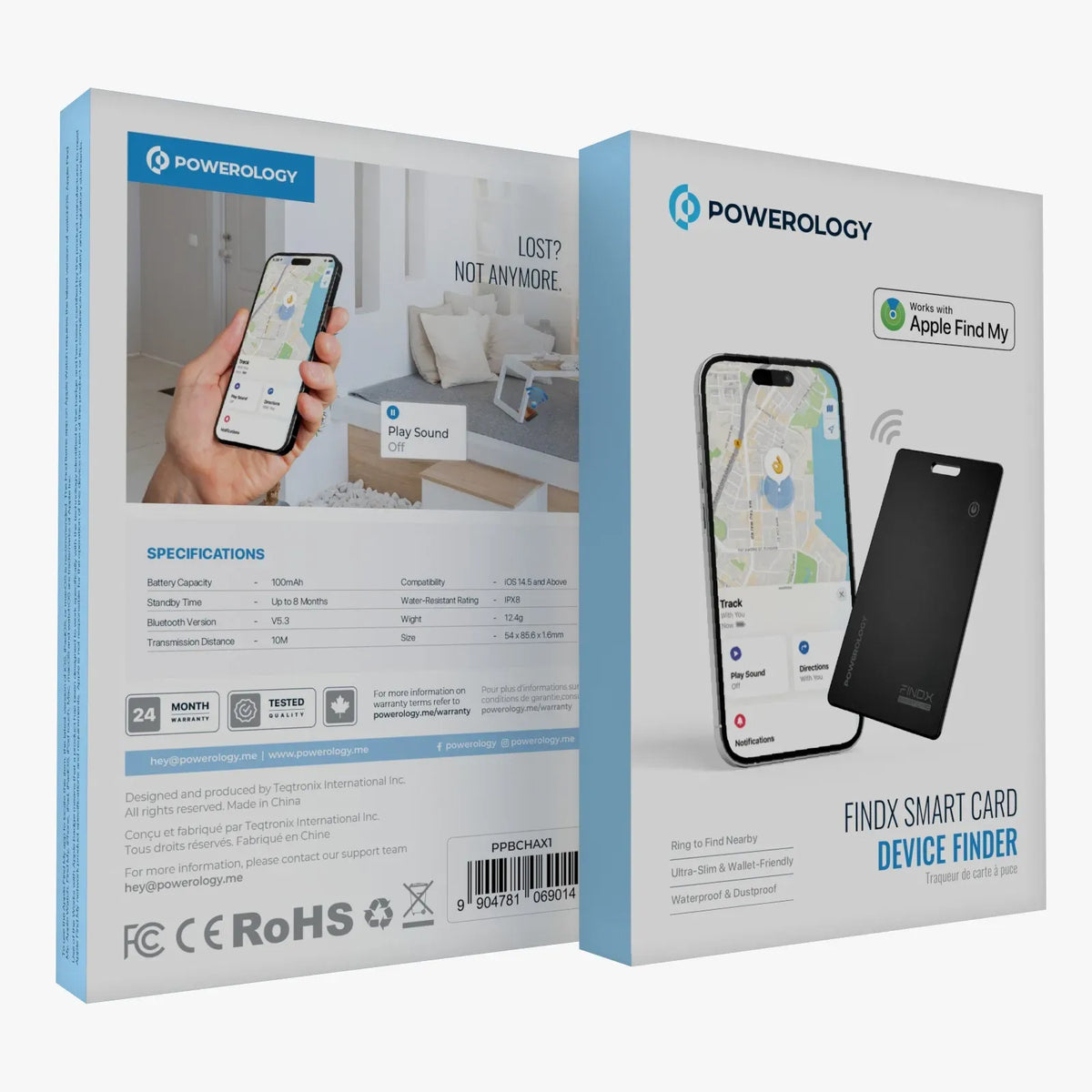 Powerology Findx Smart Card Device Finder Black – image 4