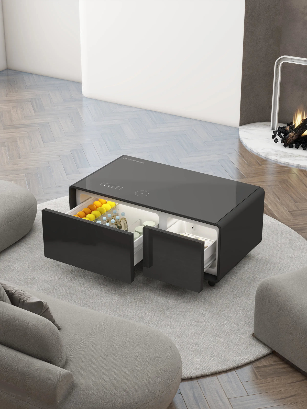 Powerology Fridge Coffee Table Hifi Speaker 93l Black – image 29