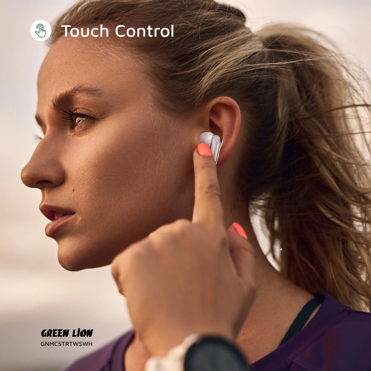 Green Lion Manchester True Wireless Earbuds - White – image 11