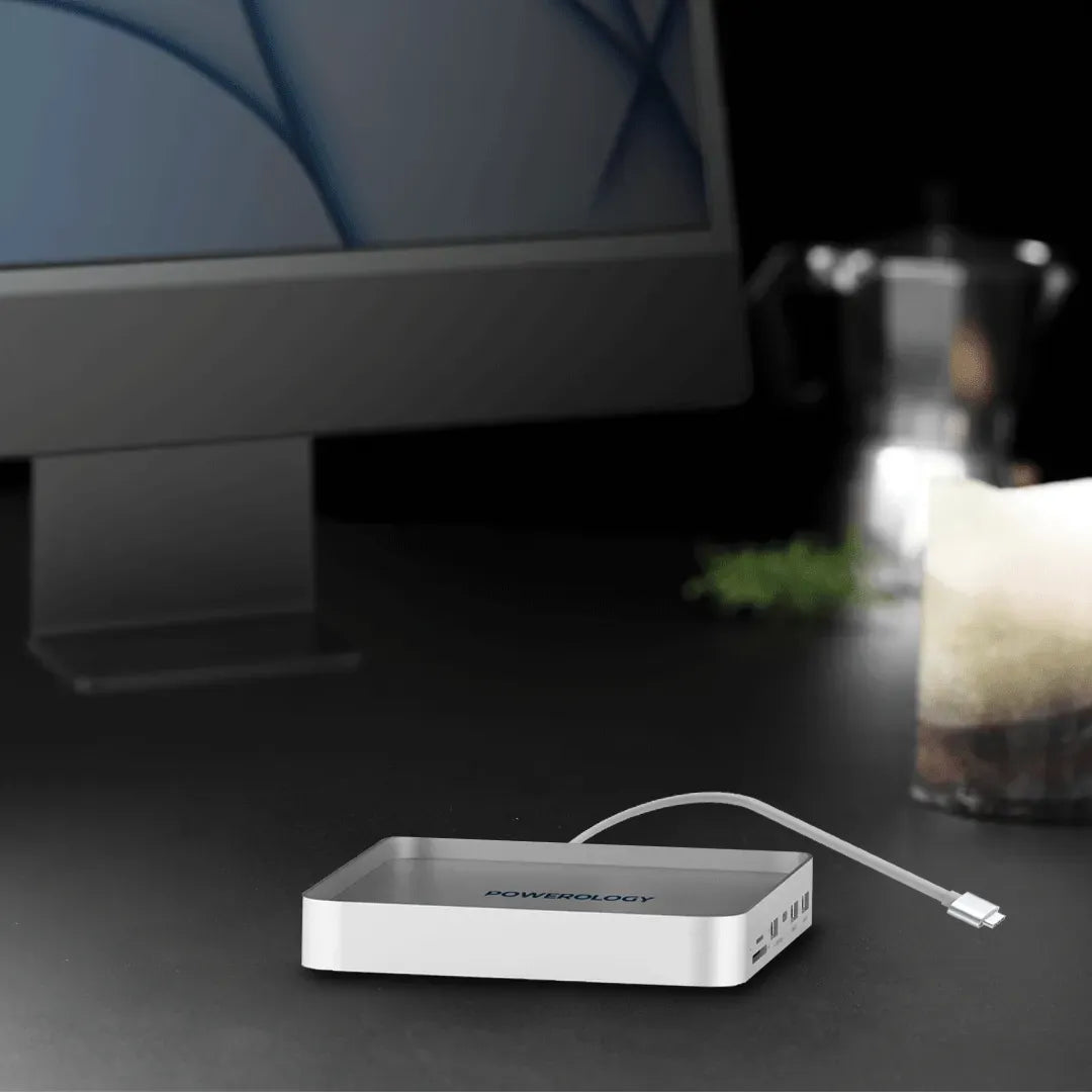 Powerology Imac 24 Inch USB C Dock with Ssd Enclosure 10gbps Gray – image 2