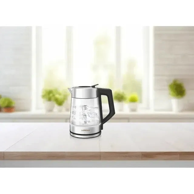 LePresso Multi Temperature Illuminated Glass Kettle Black – image 2