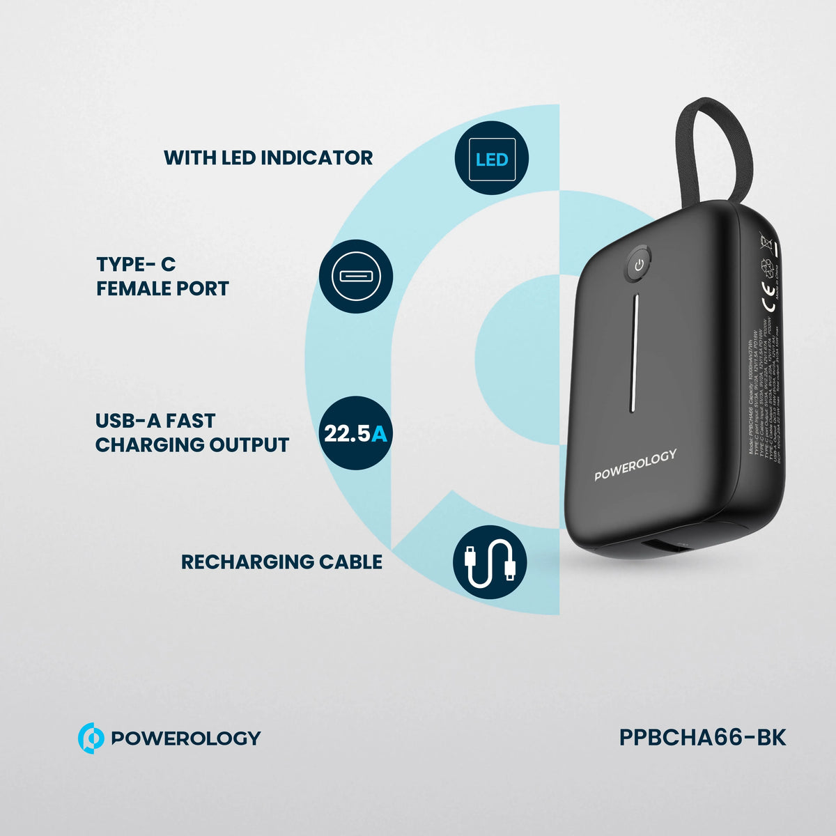 Powerology 10000 m Ah Power Bank - Black – image 14