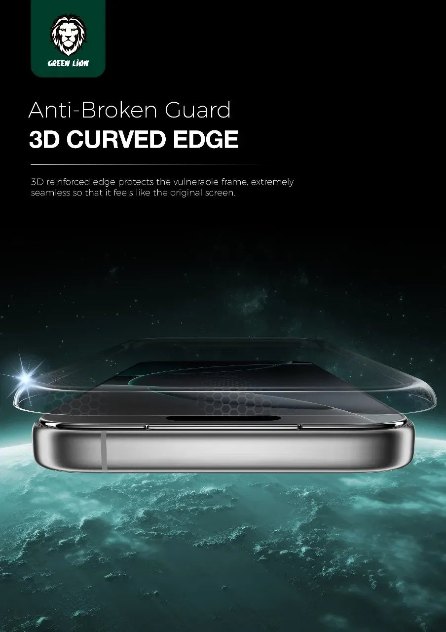 Green Lion SIRLouis 3 D Curved Screen Protector - Clear – image 4