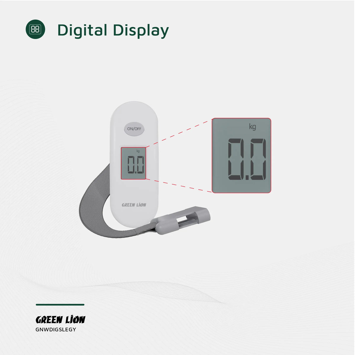 Green Lion Weight Mate Digital Luggage Scale Gray – image 11