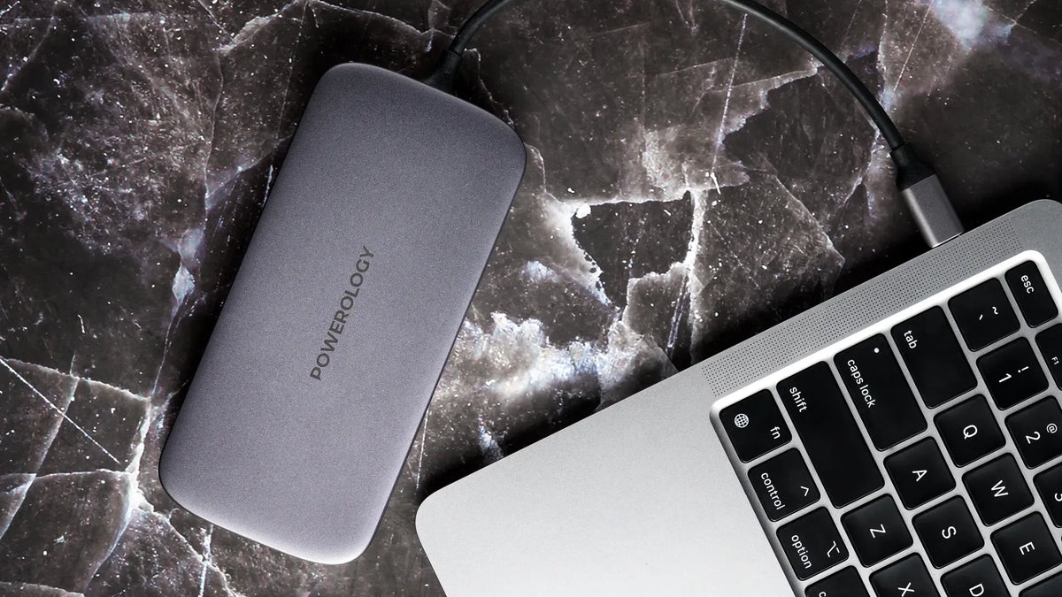 Powerology 512gb USB C Hub Ssd Drive All in One Connectivity Storage PD 100w Gray – image 12