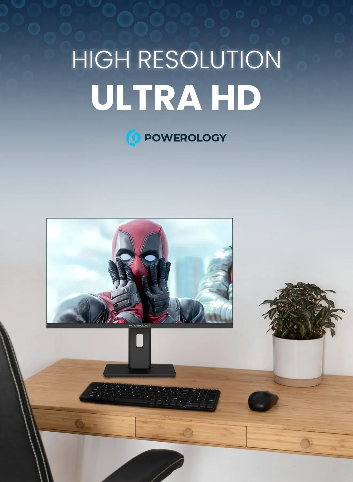 Powerology 27 4k Office Monitor with Rgb Light Black – image 13